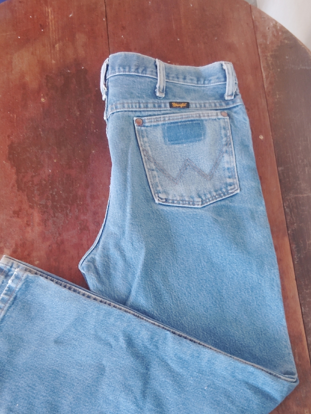 Wrangler Light Blue Denim Straight-Leg Jeans